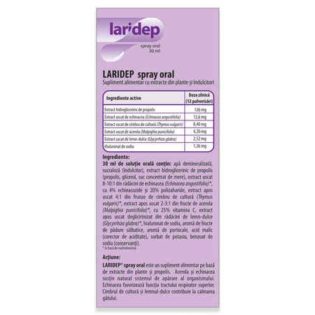 Spray oral Laridep, 30 ml, Dr. Phyto 590829