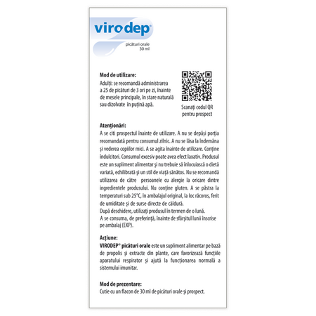 Picaturi orale pentru copii Virodep, 30 ml, Dr. Phyto 590849
