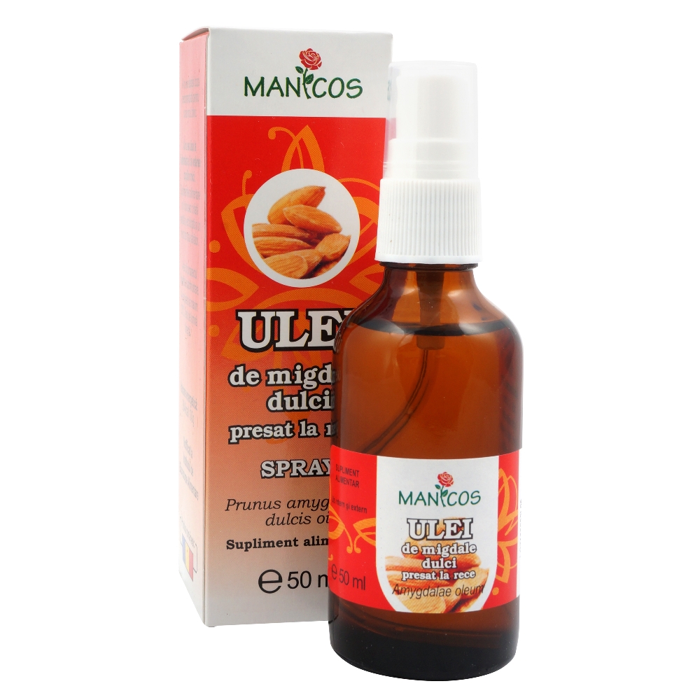 Ulei de Migdale dulci, 50 ml, Manicos