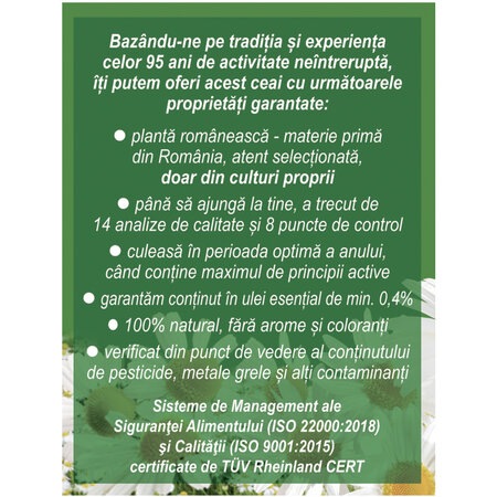 Ceai de Musetel D74, 20 plicuri, Fares 618436