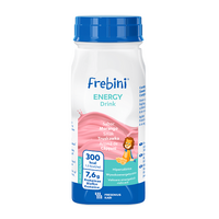 Bautura energizanta cu aroma de capsuni Frebini, 4 x 200 ml, Fresenius Kabi