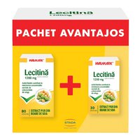 Pachet Lecitina, 1200 mg, 80 + 30 capsule, Walmark