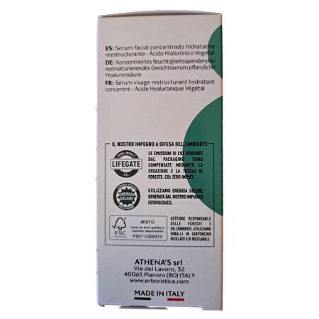 Ser concentrat cu acid hialuronic vegetal, 30 ml, L'Erboristica 710971