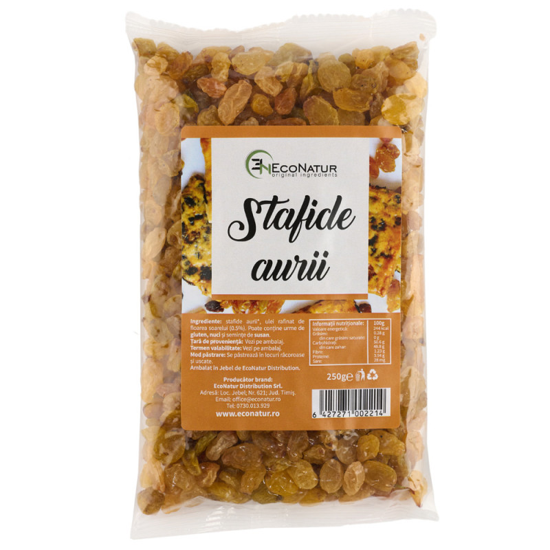 Stafide aurii, 250 g, Econatur