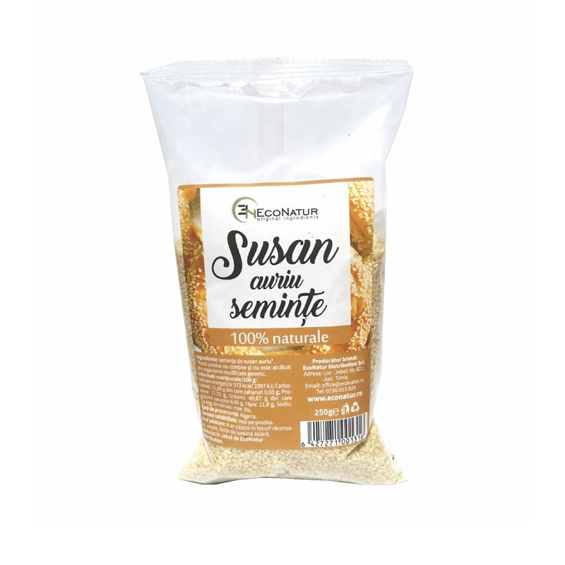 Seminte de susan auriu, 250 g, Econatur