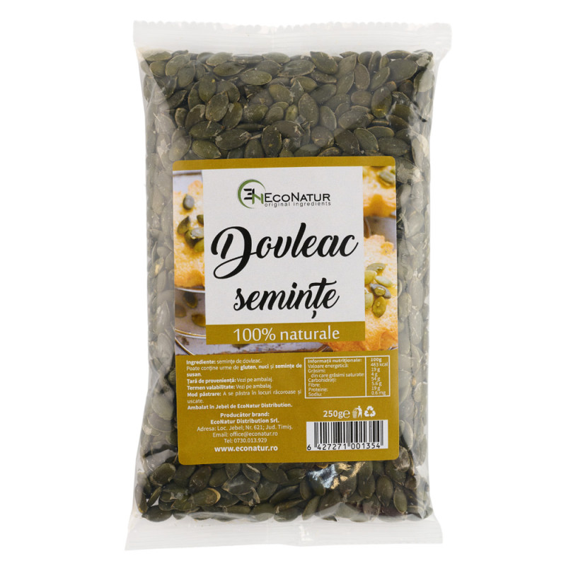 Seminte de dovleac, 250 g, Econatur