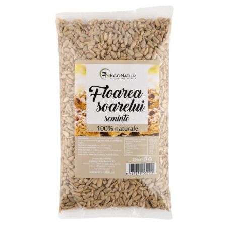 Seminte de floarea soarelui, 250 g, Econatur