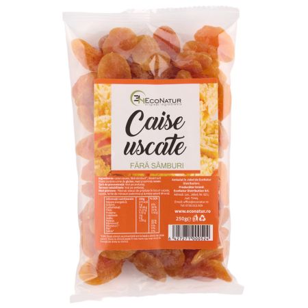 Caise uscate fara samburi, 250 g, Econatur