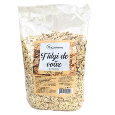 Fulgi intregi de ovaz, 500 g, Econatur