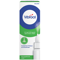 Vibrocil spray nazal, solutie, 2,5 mg/ 0,25 mg/ml, 15 ml, Haleon