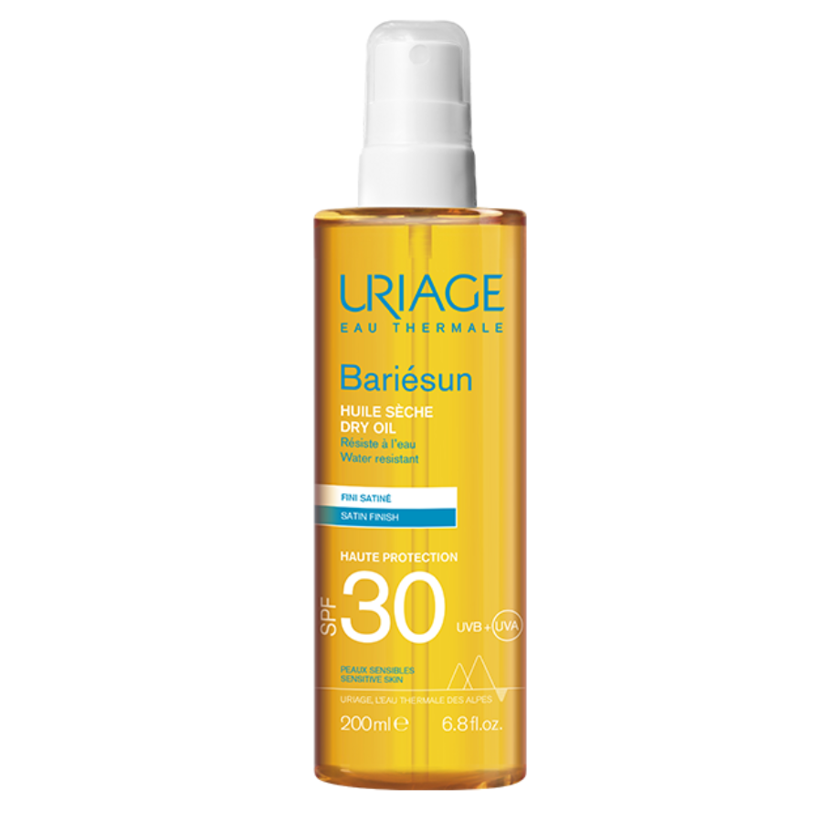 Ulei uscat cu protectie solara SPF30 Bariesun, 200 ml, Uriage