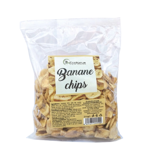 Cips de banane, 250 g, Econatur