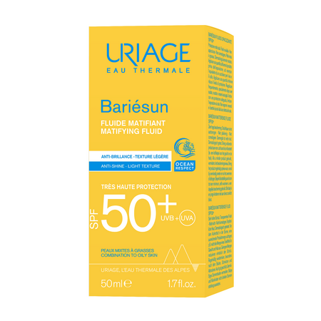 Fluid hidratant cu SPF 50+ Bariesun Mat, 50 ml, Uriage 598623