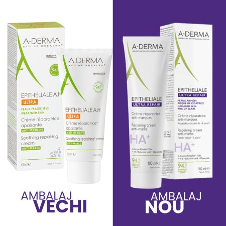 Crema reparatoare cu efect calmant Epiteliale Ultra Repair HA+, 100 ml, A-Derma 692709
