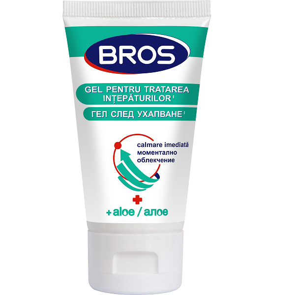 Gel pentru tratarea intepaturilor, calmare rapida cu Aloe, 40 ml, Bros