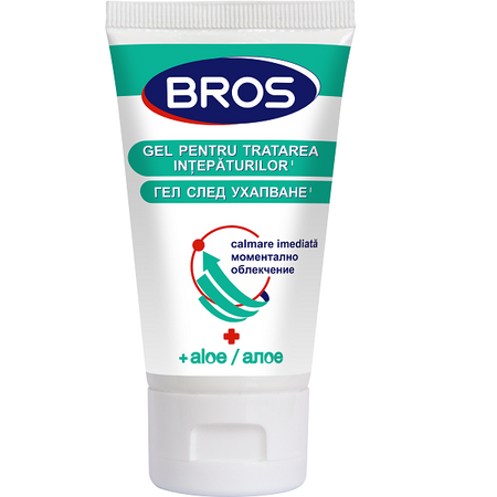 Gel pentru tratarea intepaturilor, calmare rapida cu Aloe, 40 ml, Bros