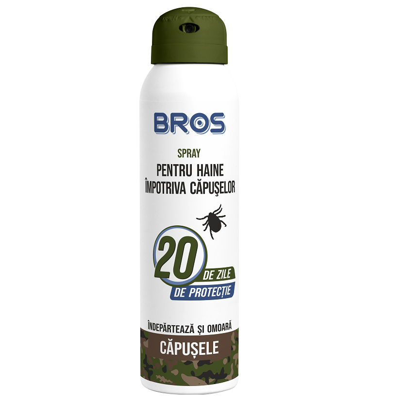 Spray pentru haine impotriva capuselor, 90 ml, Bros