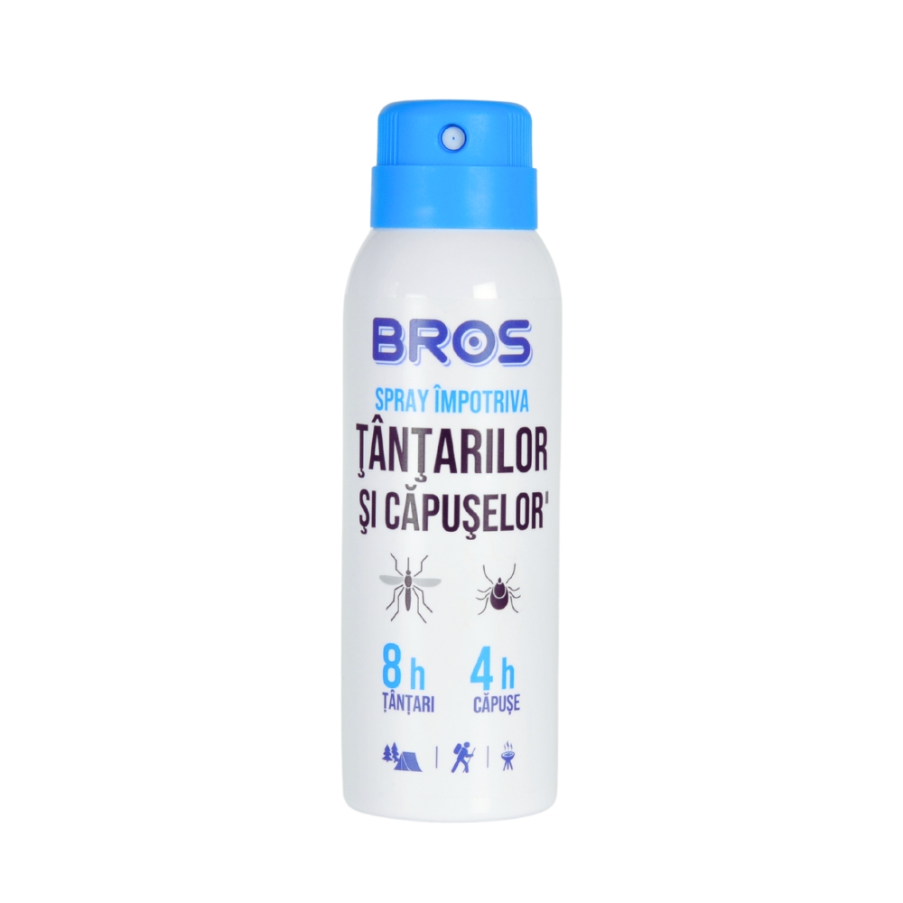 Spray repelent impotriva tantarilor si capuselor, 90 ml, Bros