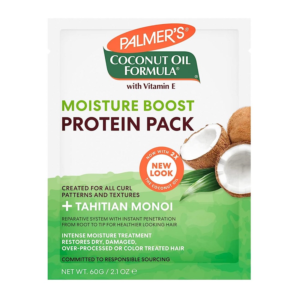 Tratament par uscat cu lapte de nuca de cocos, keratina si proteine din matase protein pack, 60 g, Palmer's