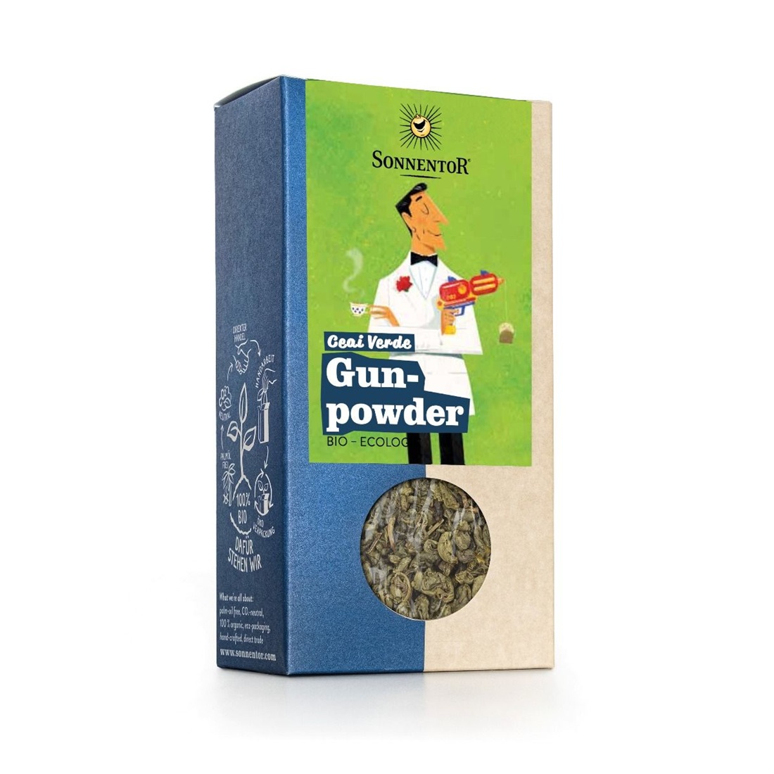 Ceai Bio verde Gunpowder, 100 g, Sonnentor