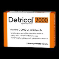 Detrical Vitamina D 2000UI, 120 comprimate filmate, Zdrovit