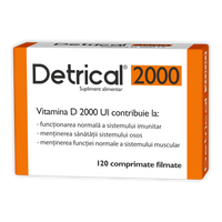 Detrical Vitamina D 2000UI, 120 comprimate filmate, Zdrovit