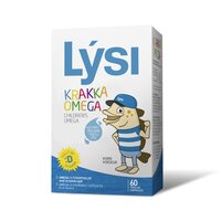 Ulei de peste Omega 3 pentru copii, 60 capsule masticabile, Lysi