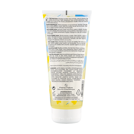 Gel spumant pentru par si corp, 200 ml, Klorane Bebe 537282
