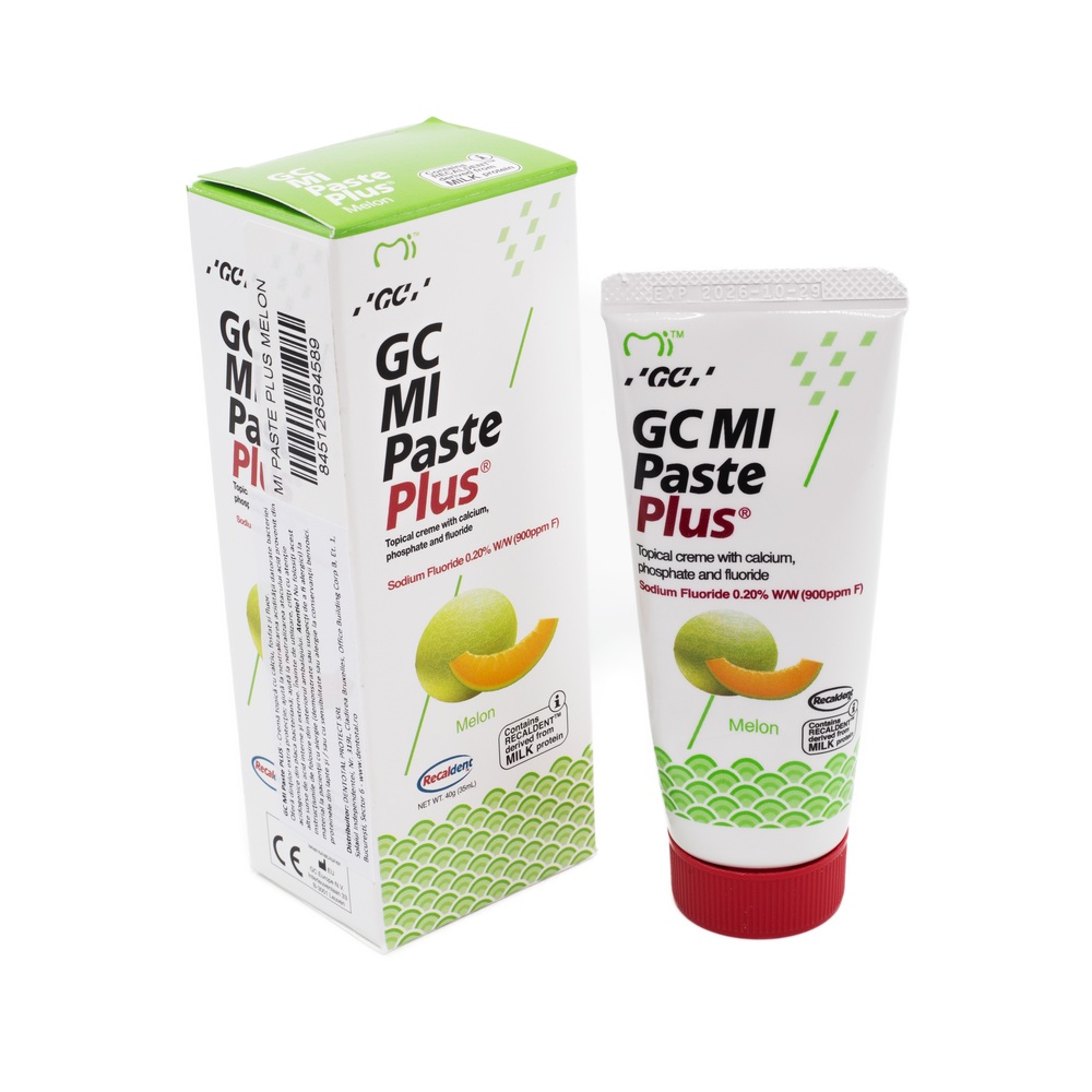 Crema dentara topica remineralizanta pe baza de apa cu aroma de pepene galben Mi Paste Plus