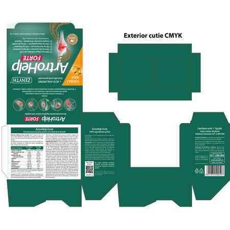 Pachet ArtroHelp Forte, 28+14 plicuri, Zenyth 702864