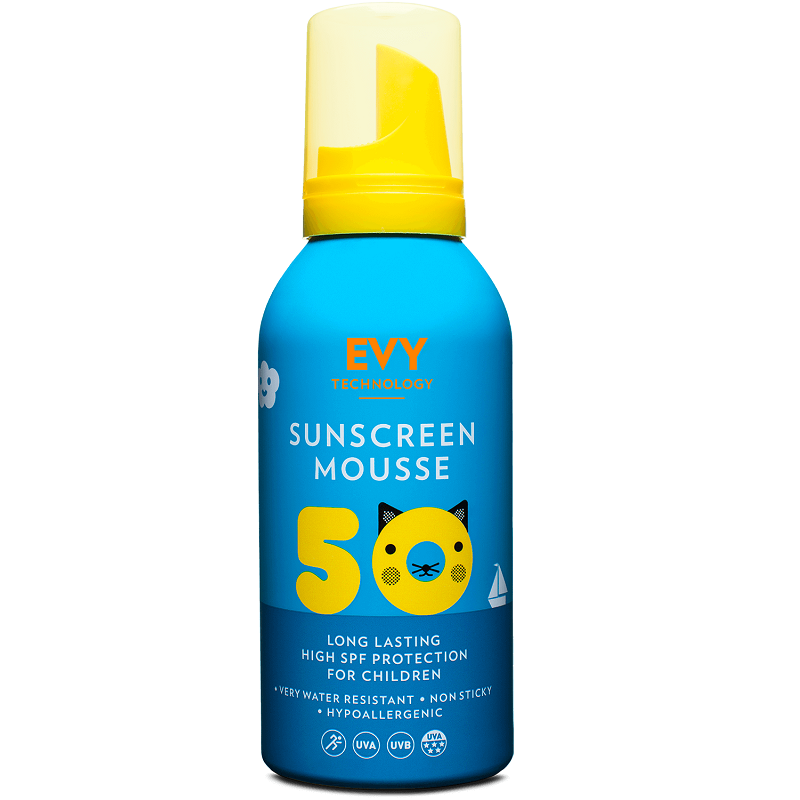 Spuma de fata si corp pentru copii SPF 50, 150 ml, Evy Technology