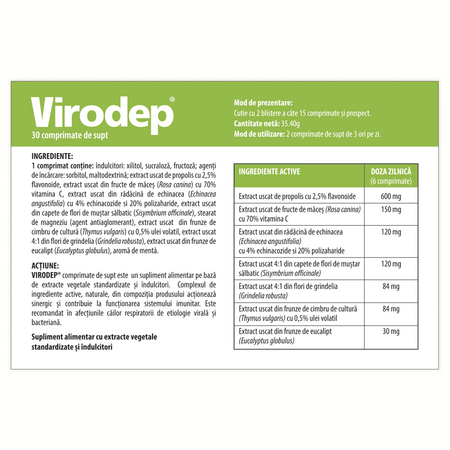 Virodep, 30 comprimate, Dr. Phyto 590852