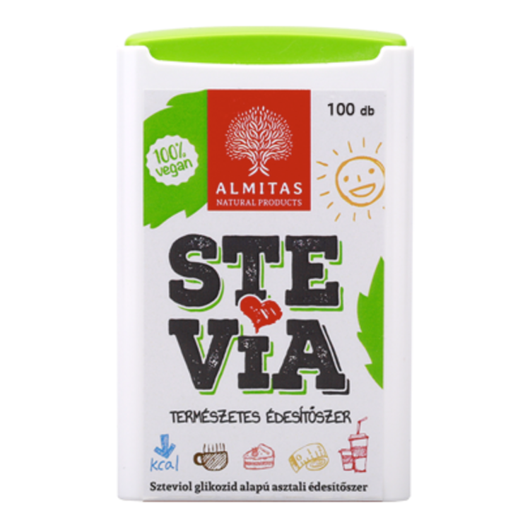 Indulcitor natural Stevia, 100 comprimate, Vitaking