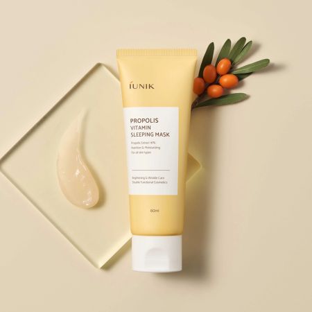 Masca de fata de noapte Propolis Vitamin, 60 ml, Iunik 662891