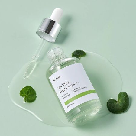 Ser de fata calmant si hidratant Tea Tree Relief, 50 ml, Iunik 662332