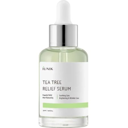Ser de fata calmant si hidratant Tea Tree Relief, 50 ml, Iunik