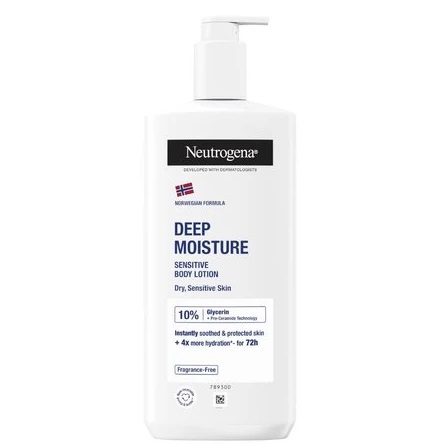 Lotiune de corp intens hidratanta pentru piele uscata si sensibila, 400 ml, Neutrogena