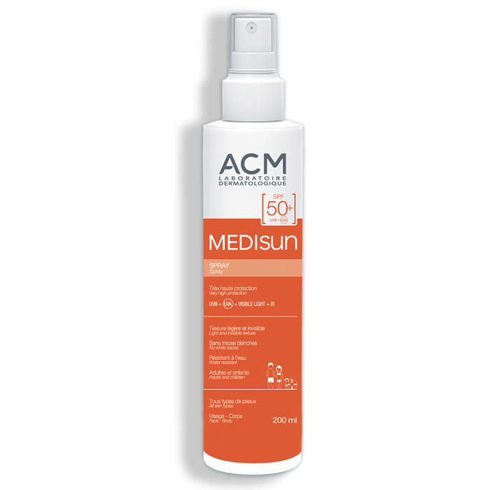 Spray pentru protectie solara cu SPF 50+ Medisun, 200 ml, Acm 502600
