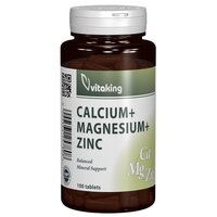 Calciu, magneziu si zinc, 100 comprimate, Vitaking
