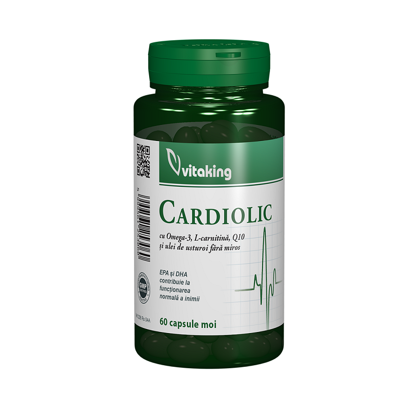 Complex Cardiolic pentru inima, 60 capsule moi, Vitaking