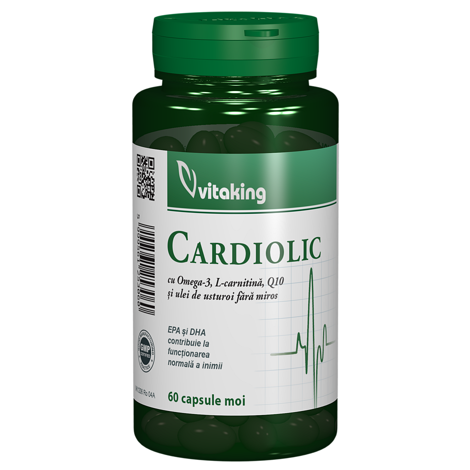 Complex Cardiolic pentru inima, 60 capsule moi, Vitaking