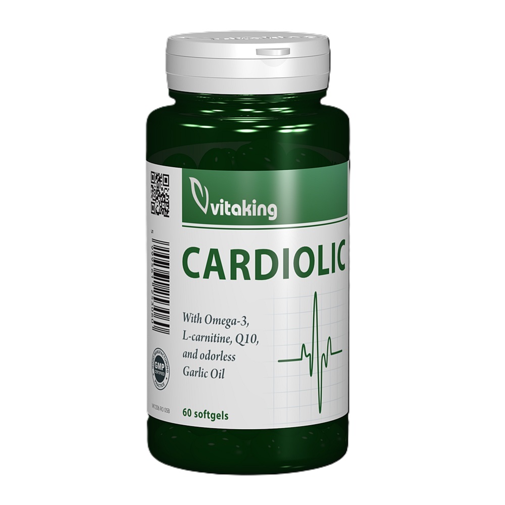Complex Cardiolic pentru inima, 60 capsule moi, Vitaking