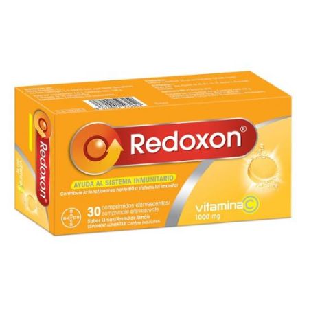 Redoxon cu aroma de lamaie, 30 comprimate efervescente, Bayer