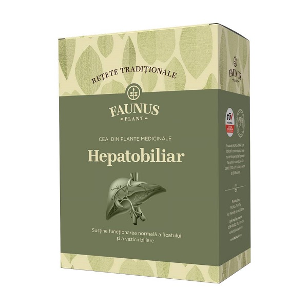  Ceai Hepatobiliar Retete Traditionale, 180 g, Faunus Plant