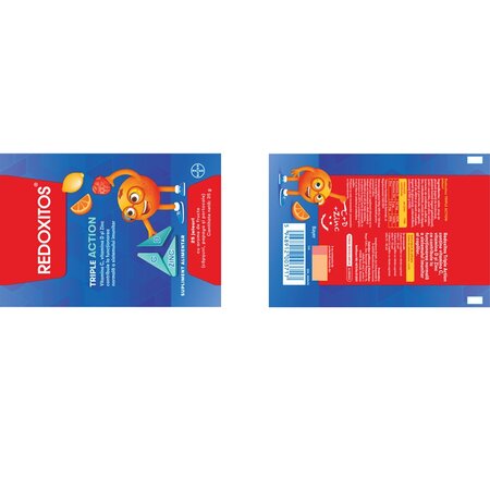 Jeleuri cu vitamina C 30 mg Redoxitos Triple Action, 25 bucati, Bayer 701052