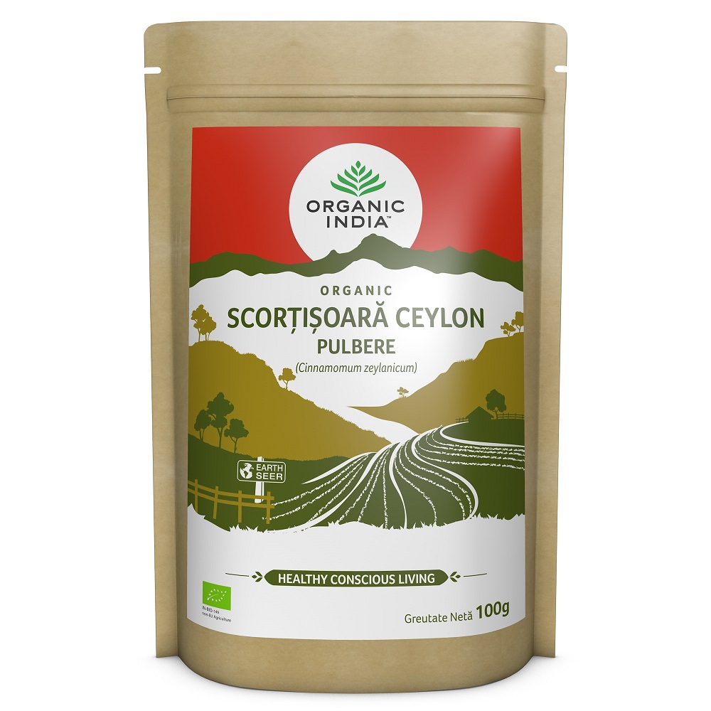 Scortisoara Ceylon pulbere Bio, 100 g, Organic India