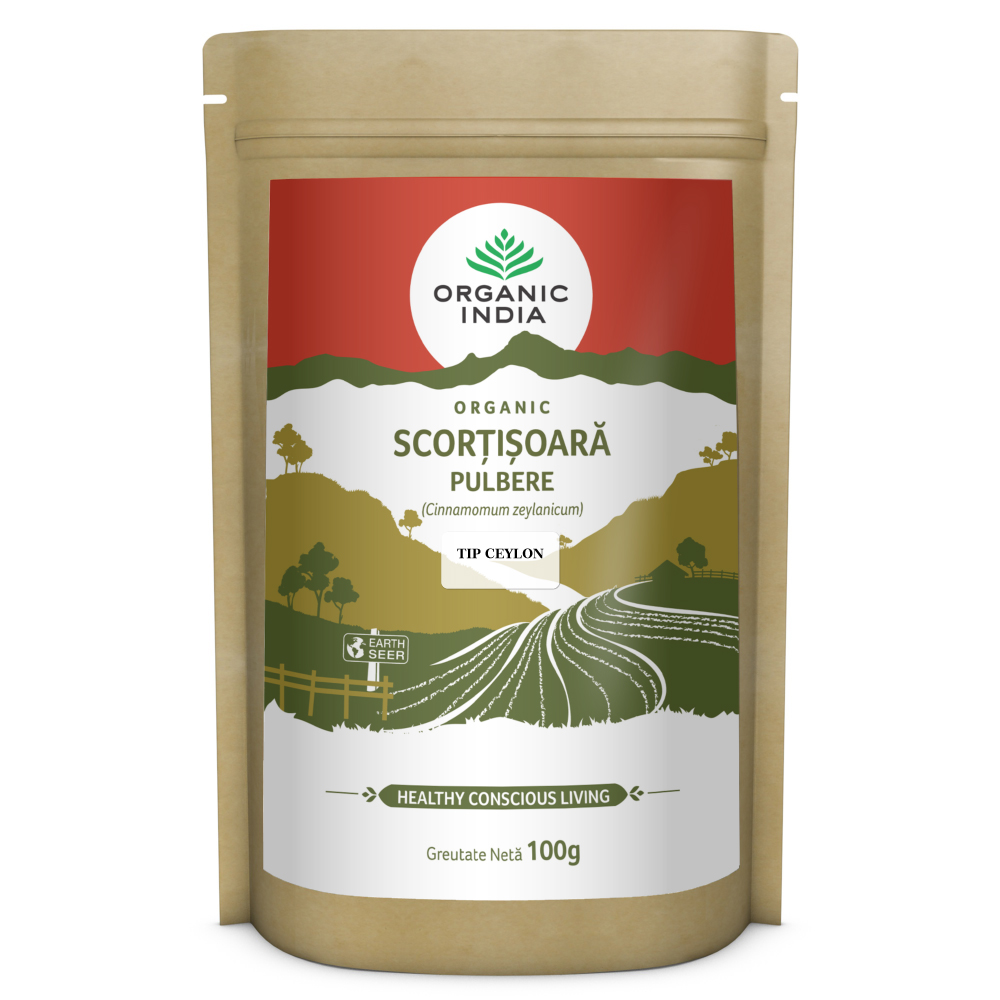 Scortisoara pulbere Bio Ceylon, 100 g, Organic India