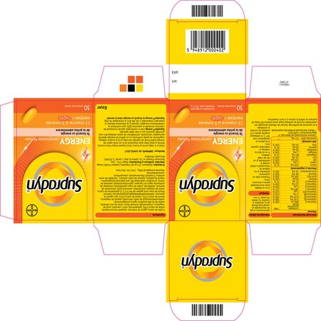 Multivitamine si minerale Supradyn Energy cu Coenzima Q10, 30 comprimate, Bayer 701197