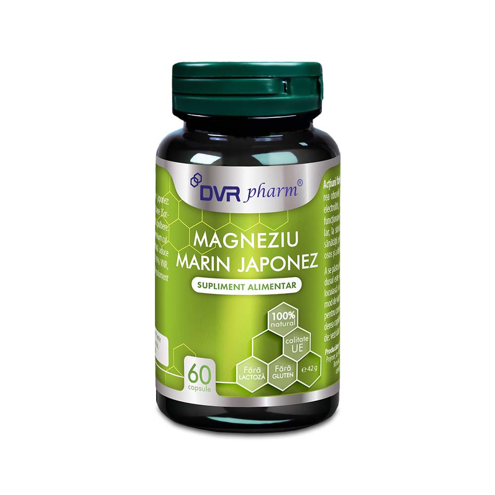 Magneziu marin japonez, 60 capsule, DVR Pharm
