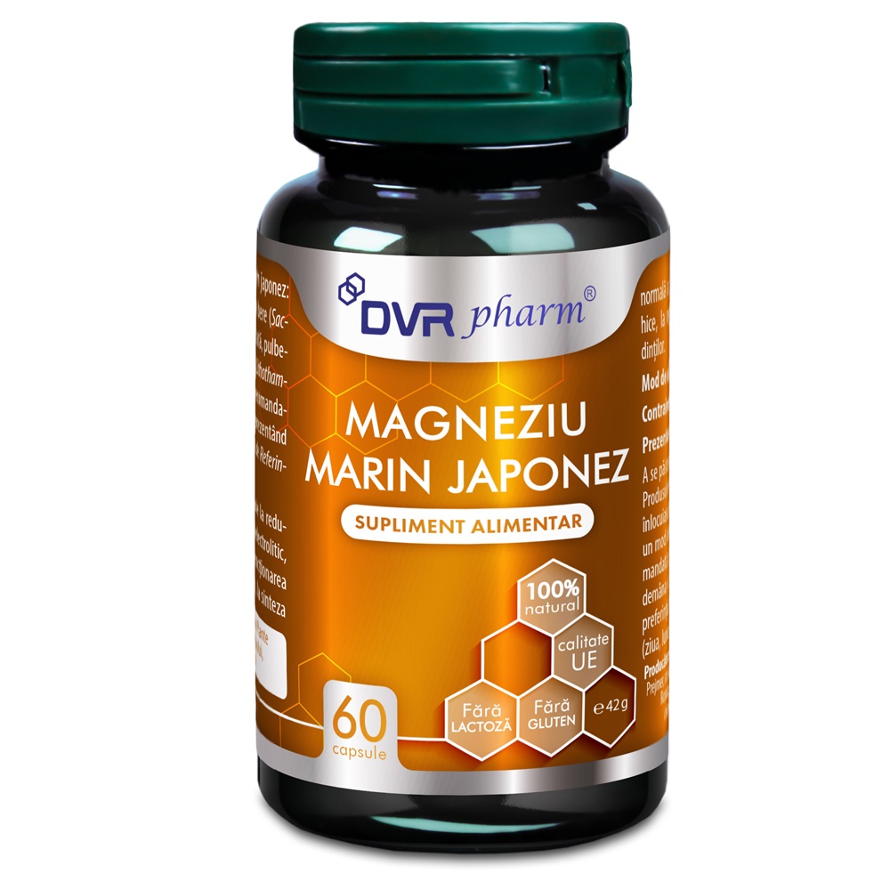 Magneziu marin japonez, 60 capsule, DVR Pharm